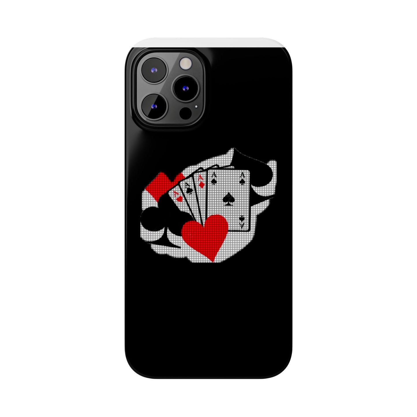 Stylish Slim Phone Case with Poker Design - Perfect for Gamers and Card Enthusiasts