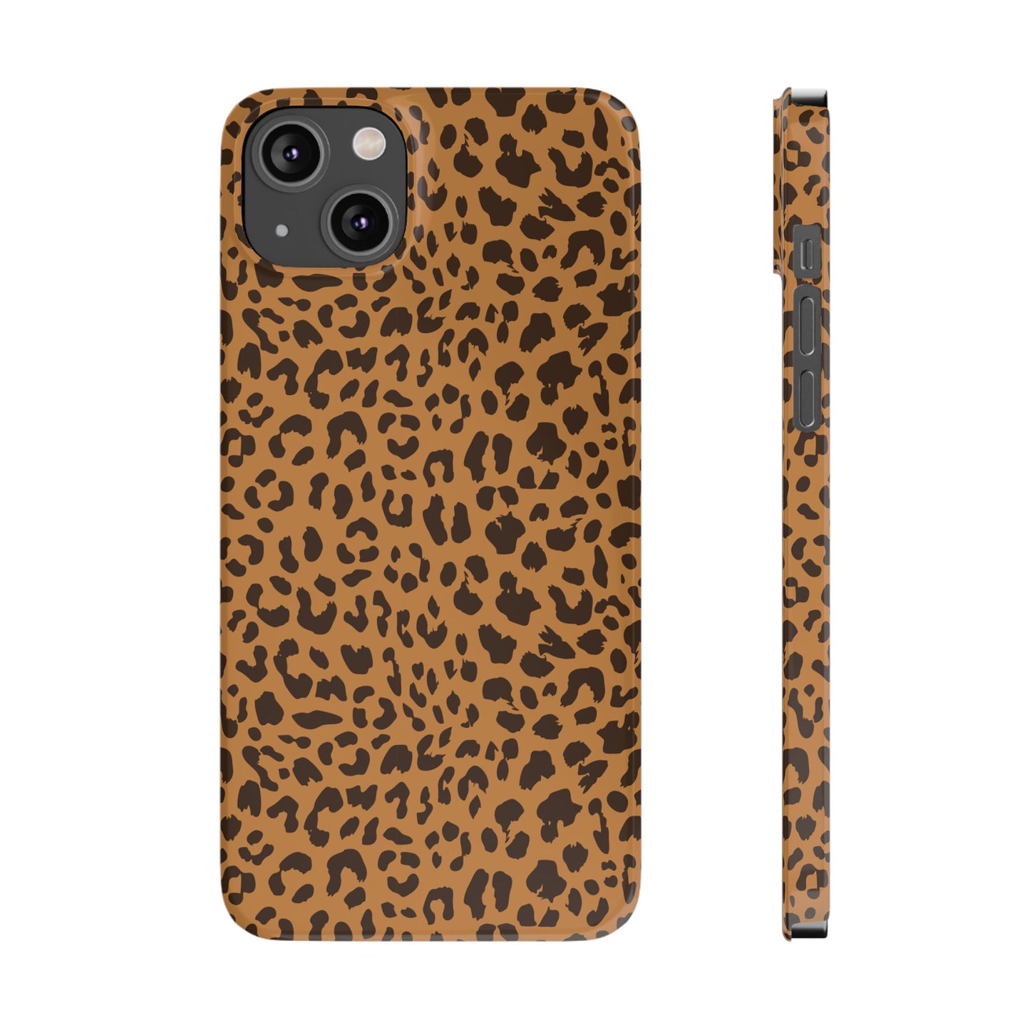 Sleek Leopard Print Slim Phone Case - Stylish & Durable Protection