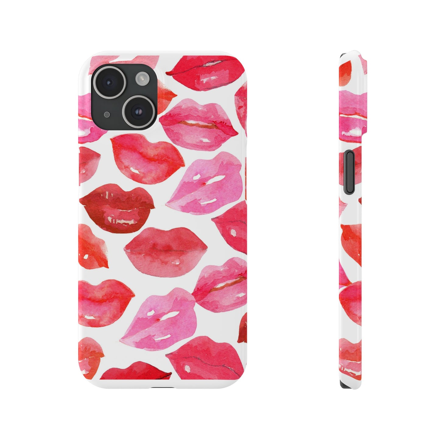 Romantic Kiss Lip Design Slim Phone Case - Perfect Gift for Valentine's Day