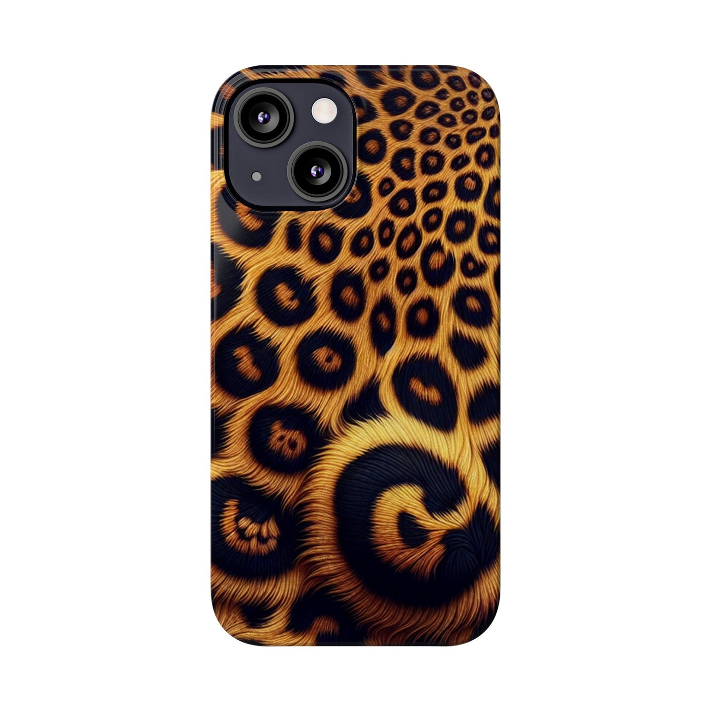 "New" Leopard Print Slim Phone Case - Trendy Animal Design