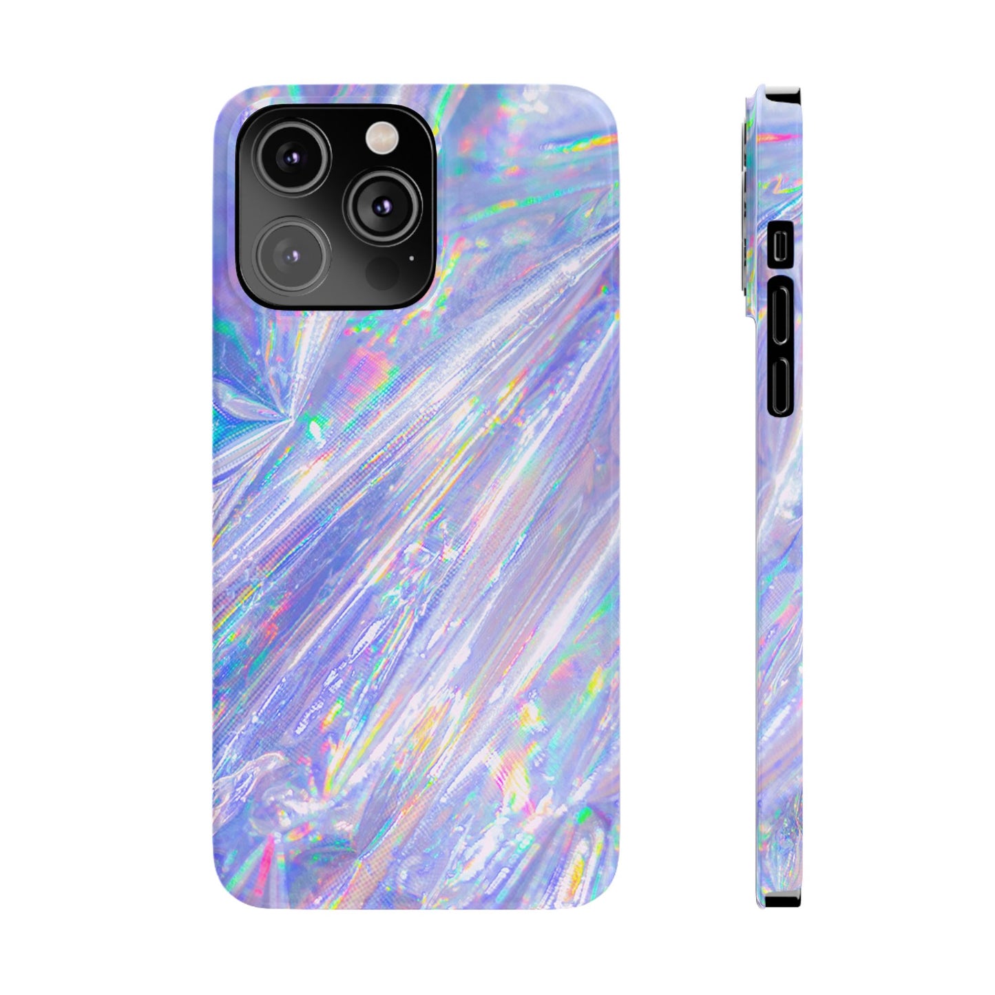 Iridescent Slim Phone Case - Holographic Design for Trendy Protection