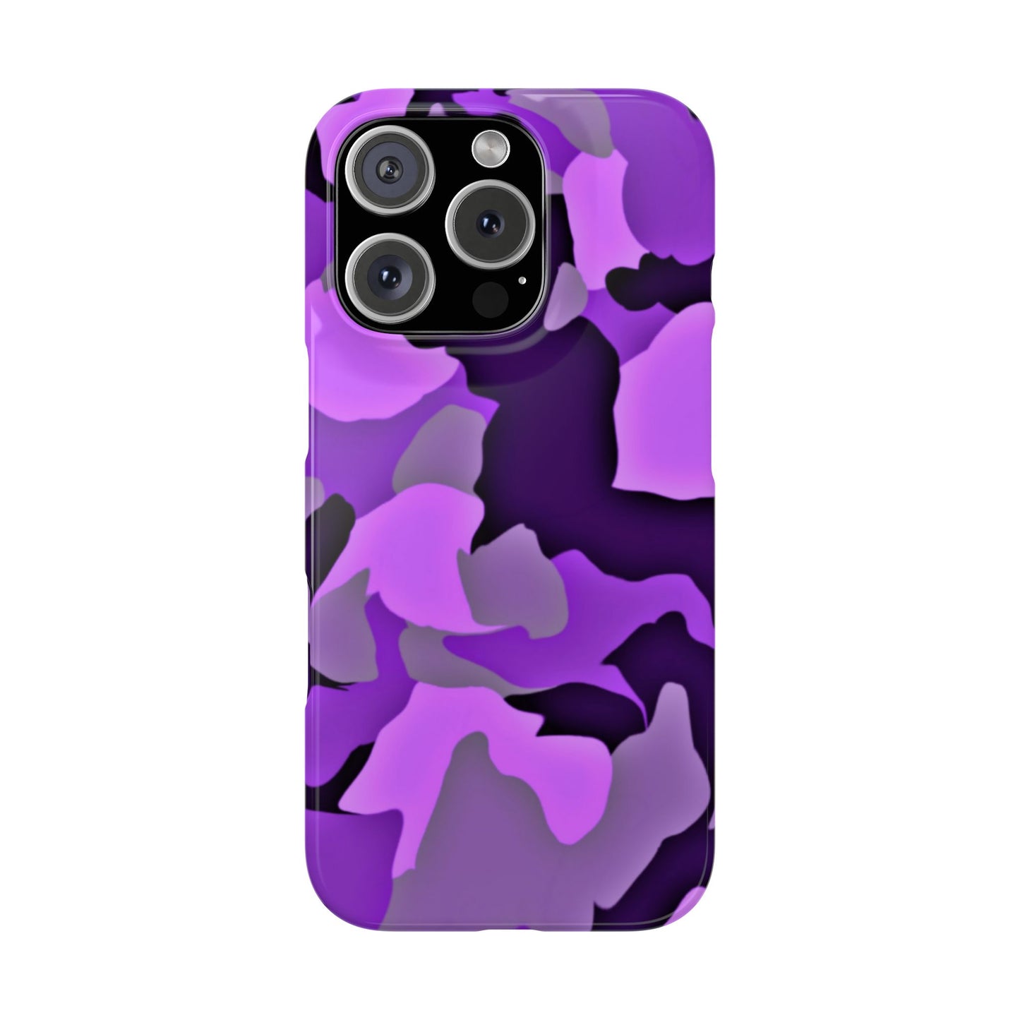 Colorful Purple Abstract Slim Phone Case - Stylish Mobile Accessory for Trendsetters