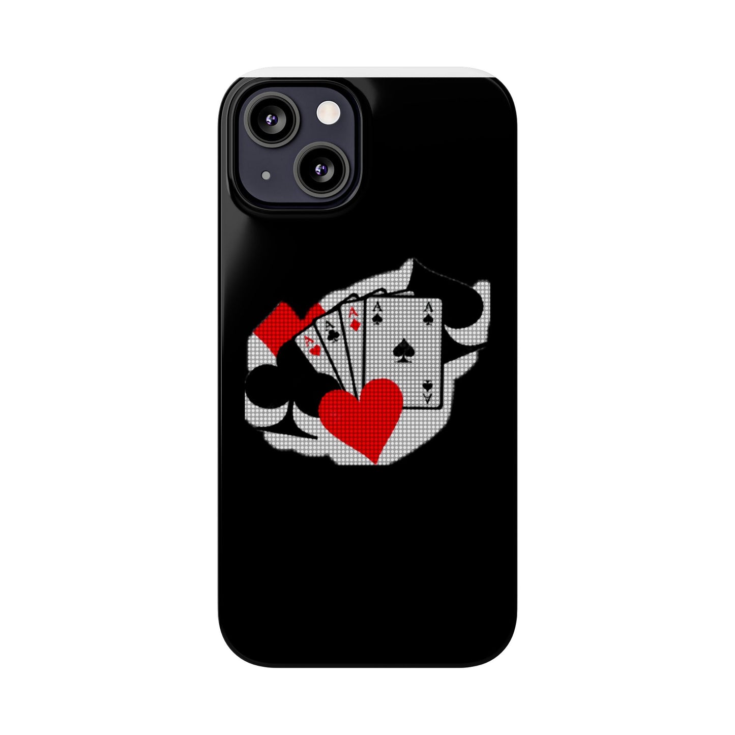 Stylish Slim Phone Case with Poker Design - Perfect for Gamers and Card Enthusiasts