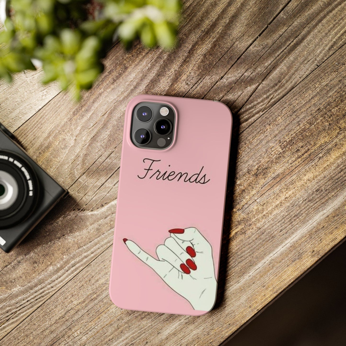 Stylish Slim Phone Case - 'Friends' Design - Perfect Gift for Besties