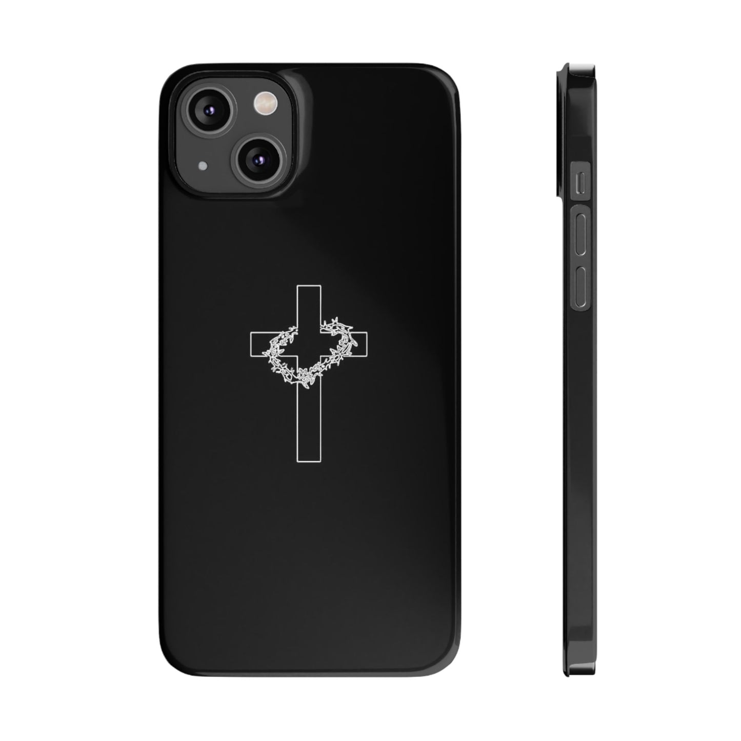 Faith-Inspired Slim Phone Case with Cross Design