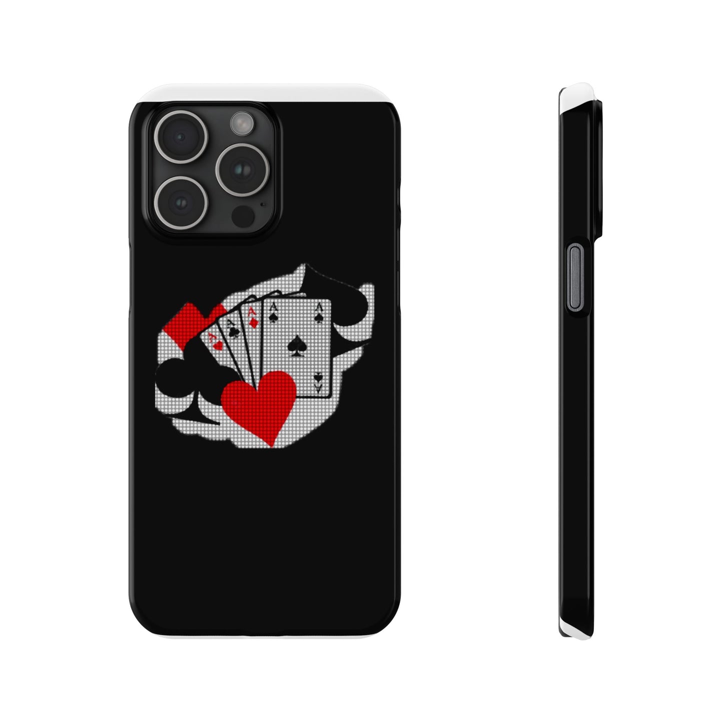 Stylish Slim Phone Case with Poker Design - Perfect for Gamers and Card Enthusiasts