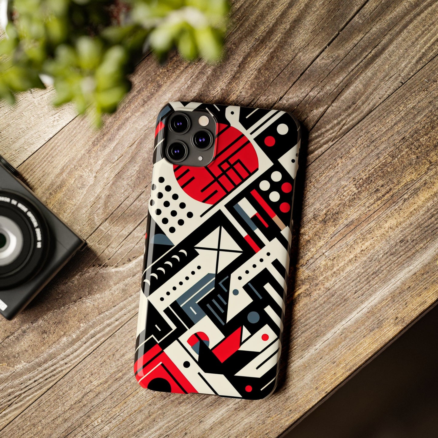 Geometric Abstract Slim Phone Case - Modern Design for Trendsetters