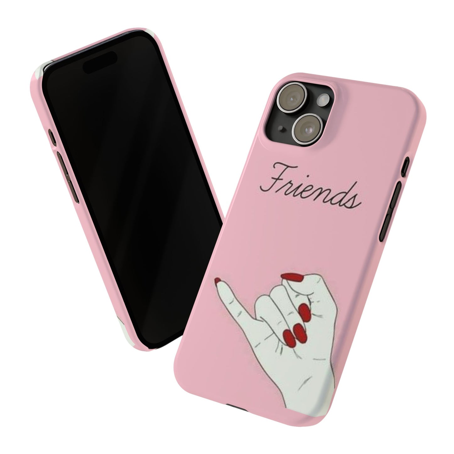 Stylish Slim Phone Case - 'Friends' Design - Perfect Gift for Besties