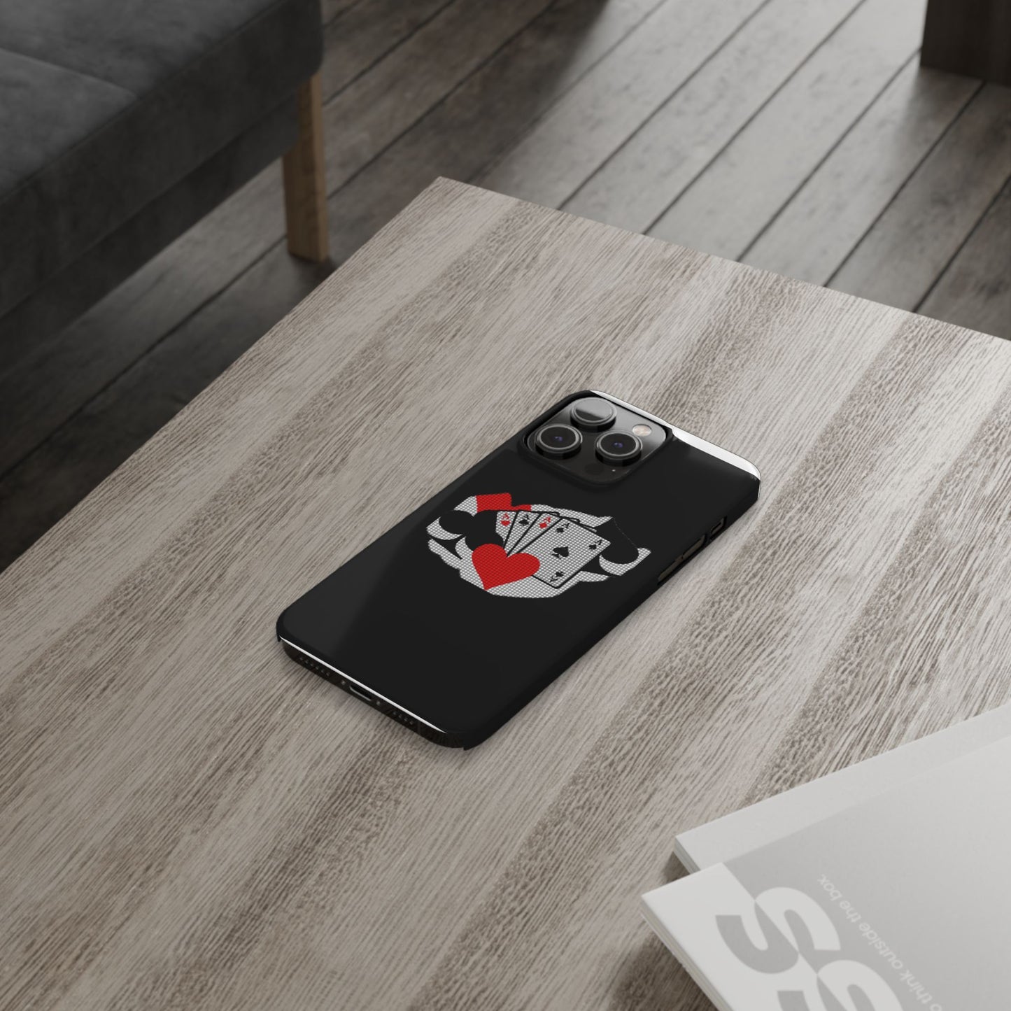 Stylish Slim Phone Case with Poker Design - Perfect for Gamers and Card Enthusiasts