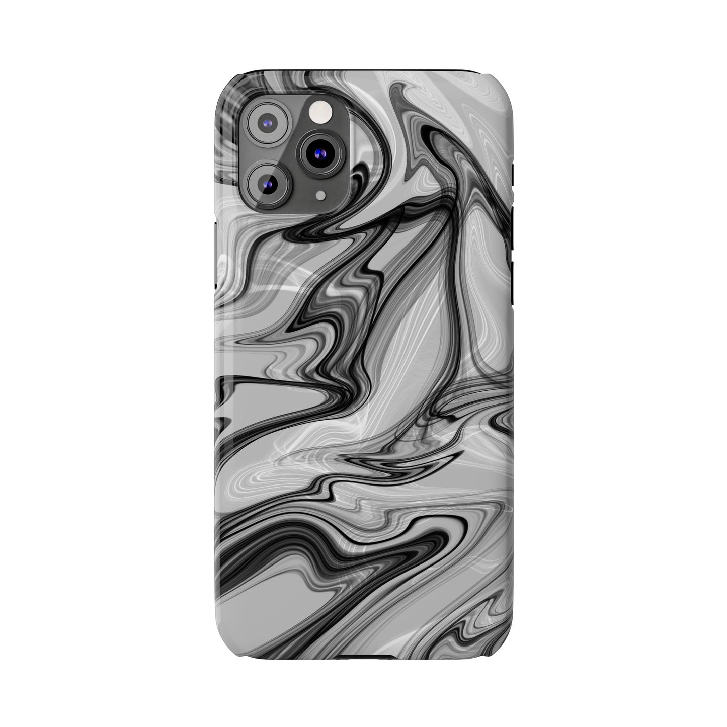 Stylish Black and Gray Abstract Slim Phone Case