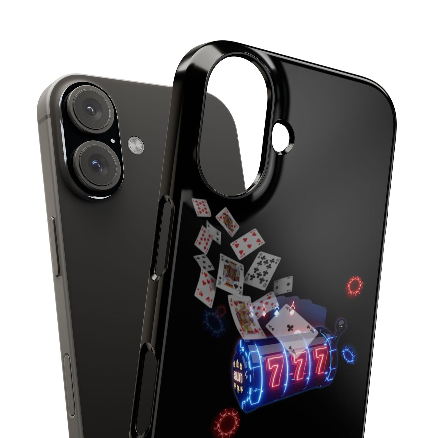 Lucky 777 Slim Phone Case - Casino Vibe, Perfect for Gamblers and Card Players