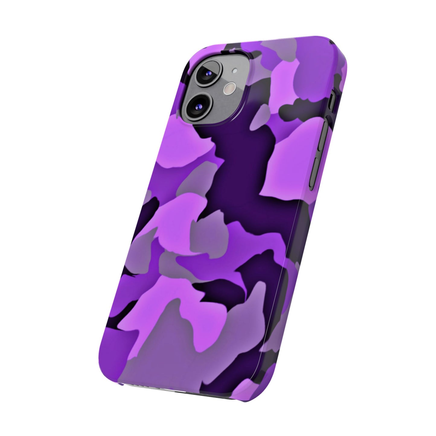 Colorful Purple Abstract Slim Phone Case - Stylish Mobile Accessory for Trendsetters