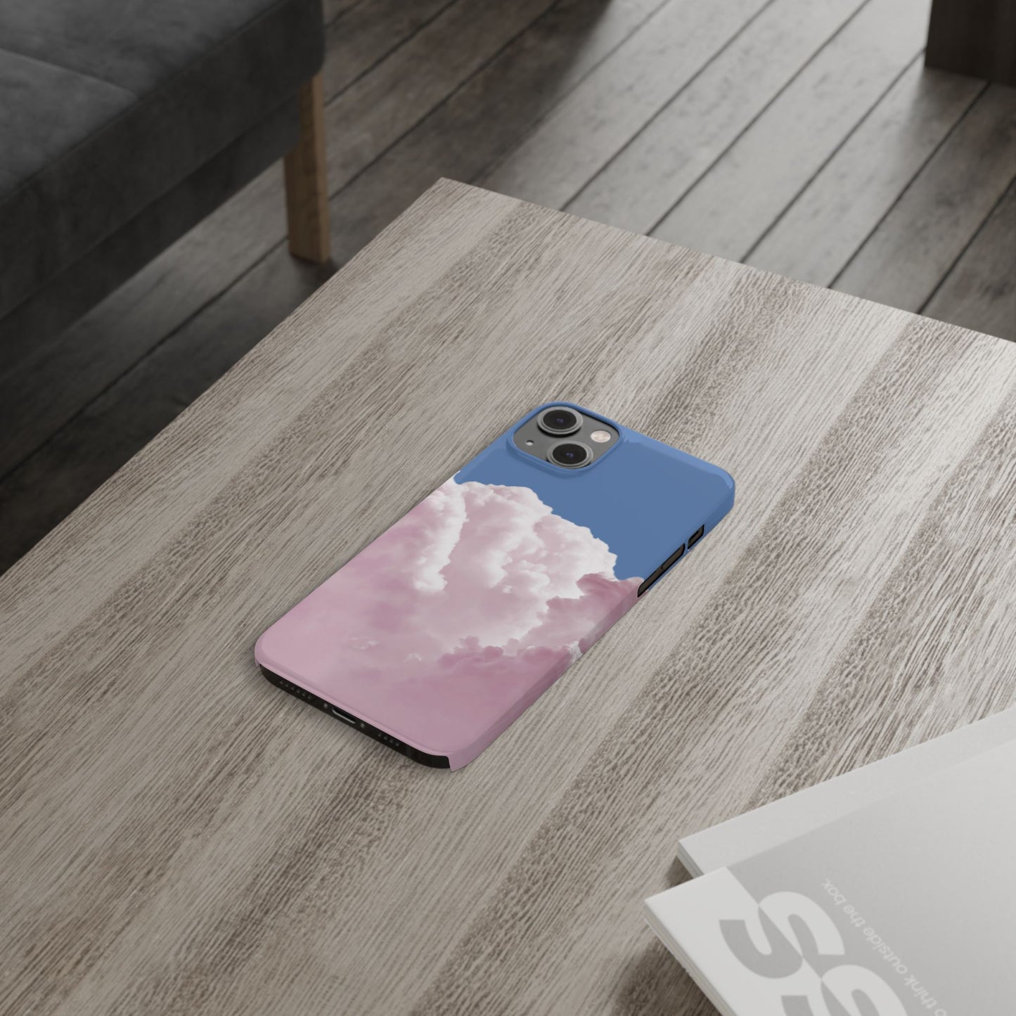 Pastel Cloud Slim Phone Case - Aesthetic Phone Accessory for Dreamers