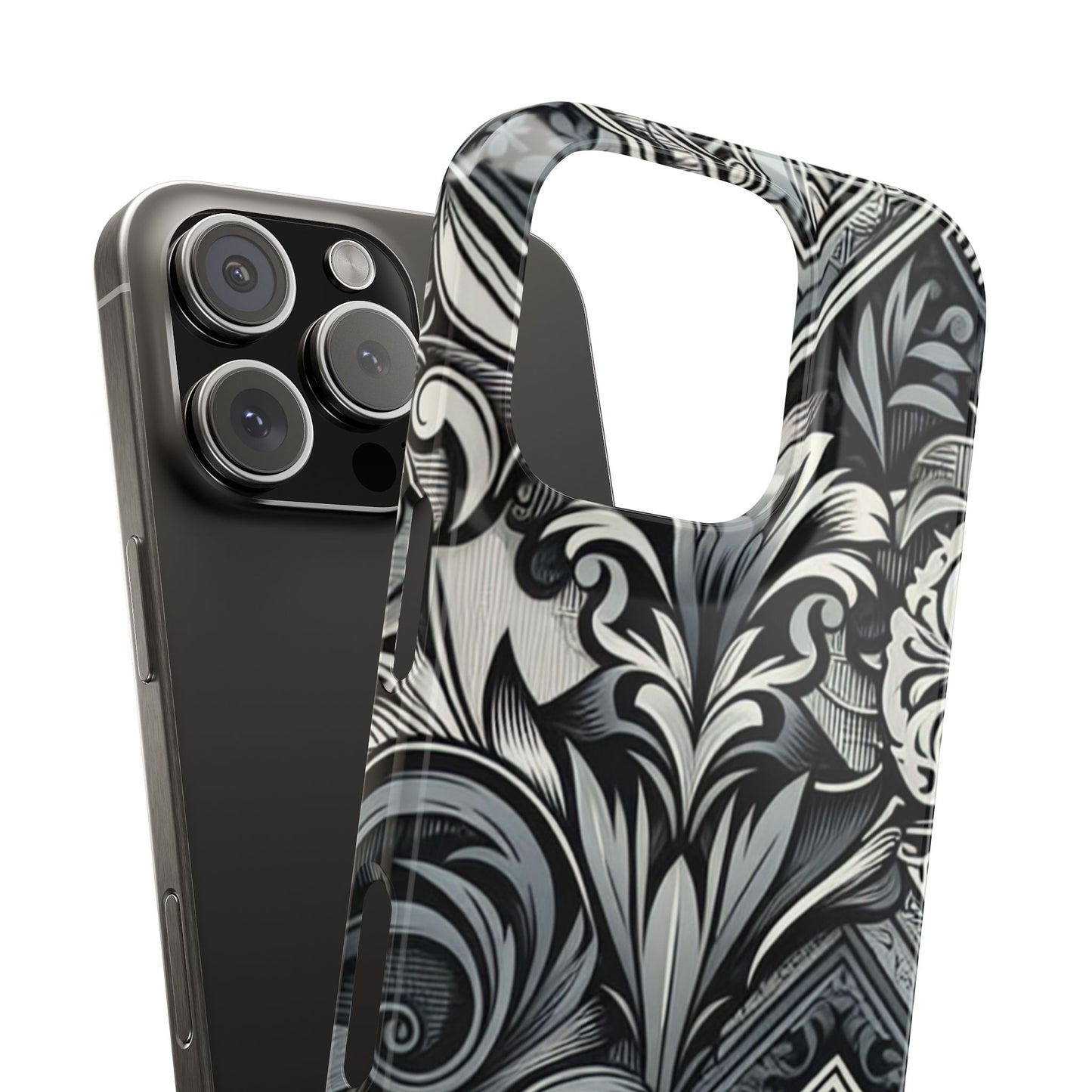 Elegant Floral Slim Phone Case - Stylish Protection for Modern Aesthetics