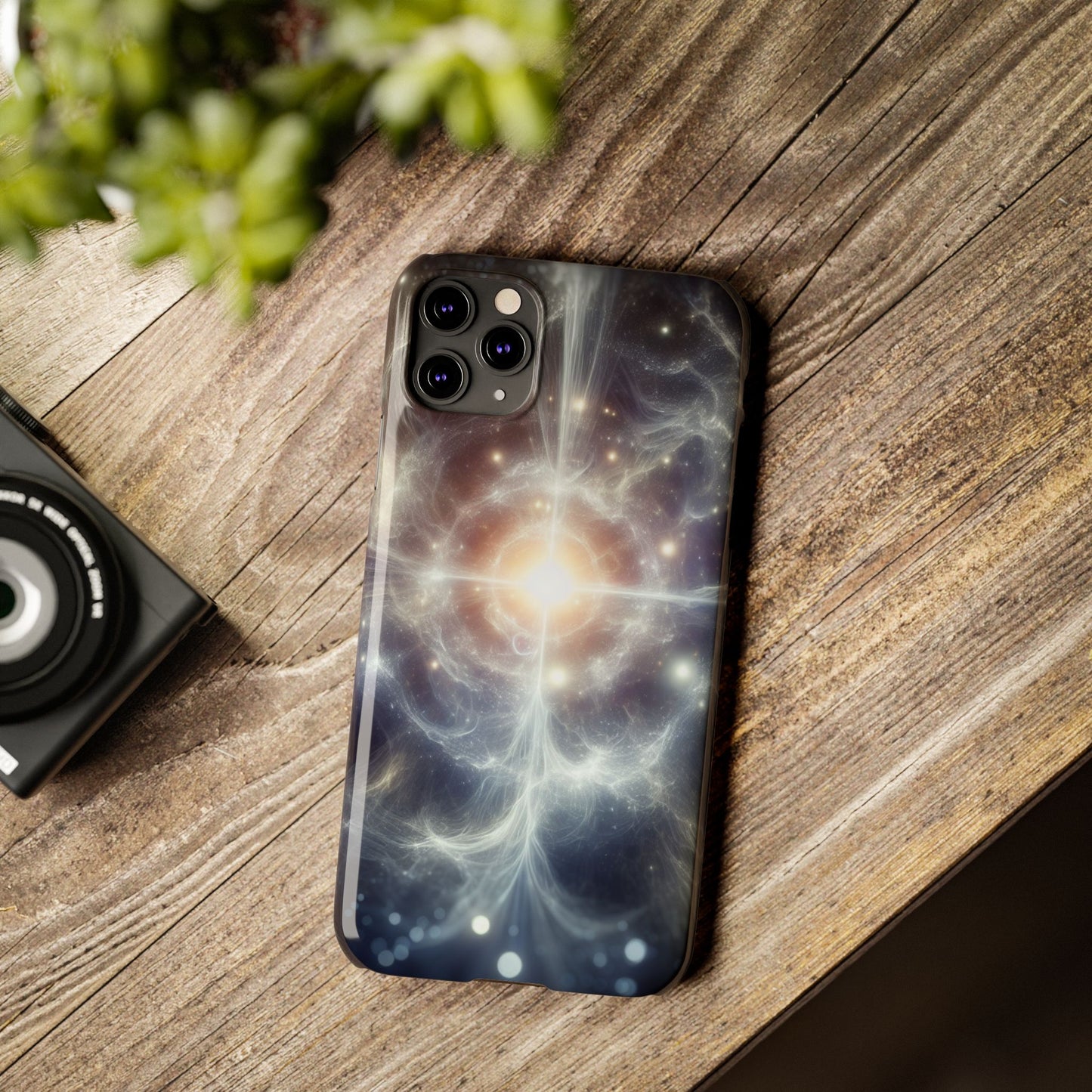 Cosmic Energy Slim Phone Case – Galaxy Design for Astronomy Lovers