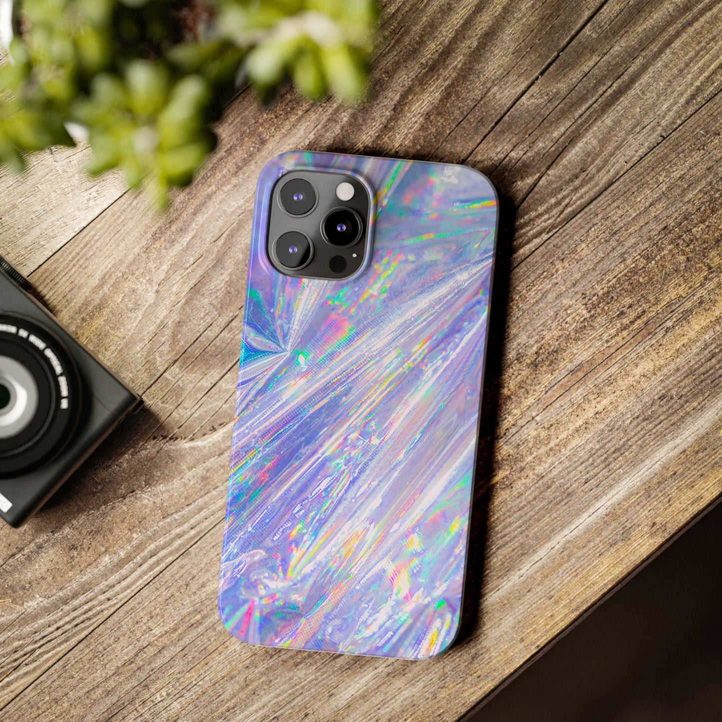 Iridescent Slim Phone Case - Holographic Design for Trendy Protection