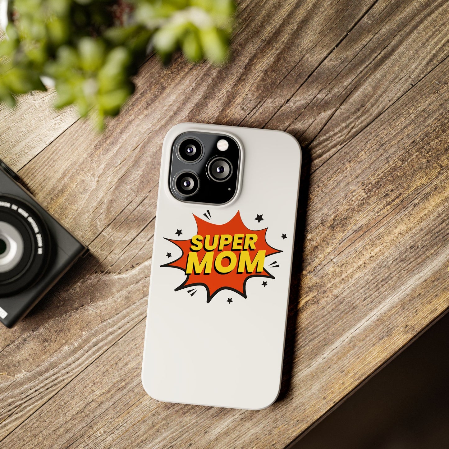 Super Mom Slim Phone Case - Perfect Gift for Mother's Day and Everyday Use