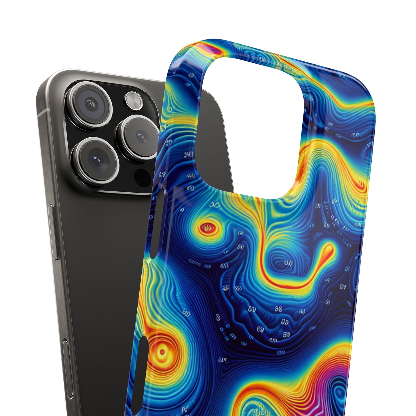 Thermal islands Phone Case - Colorful Geometric Design for Art Lovers