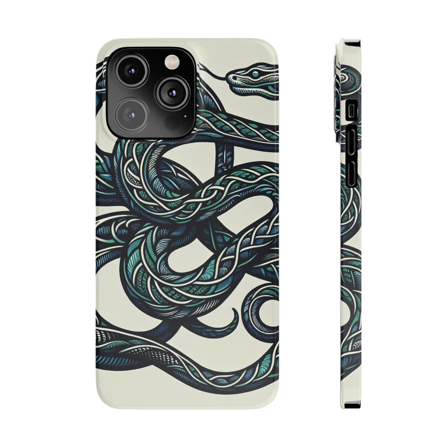 Artistic Snake Slim Phone Case - Unique Design for Nature Lovers