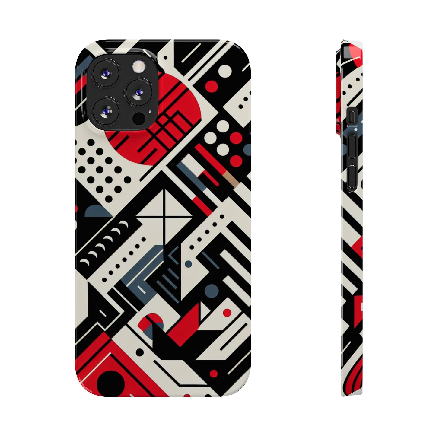 Geometric Abstract Slim Phone Case - Modern Design for Trendsetters