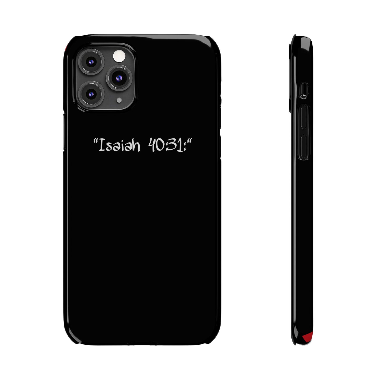 Bible verse "Isaiah 40.31:" - Iphone Case