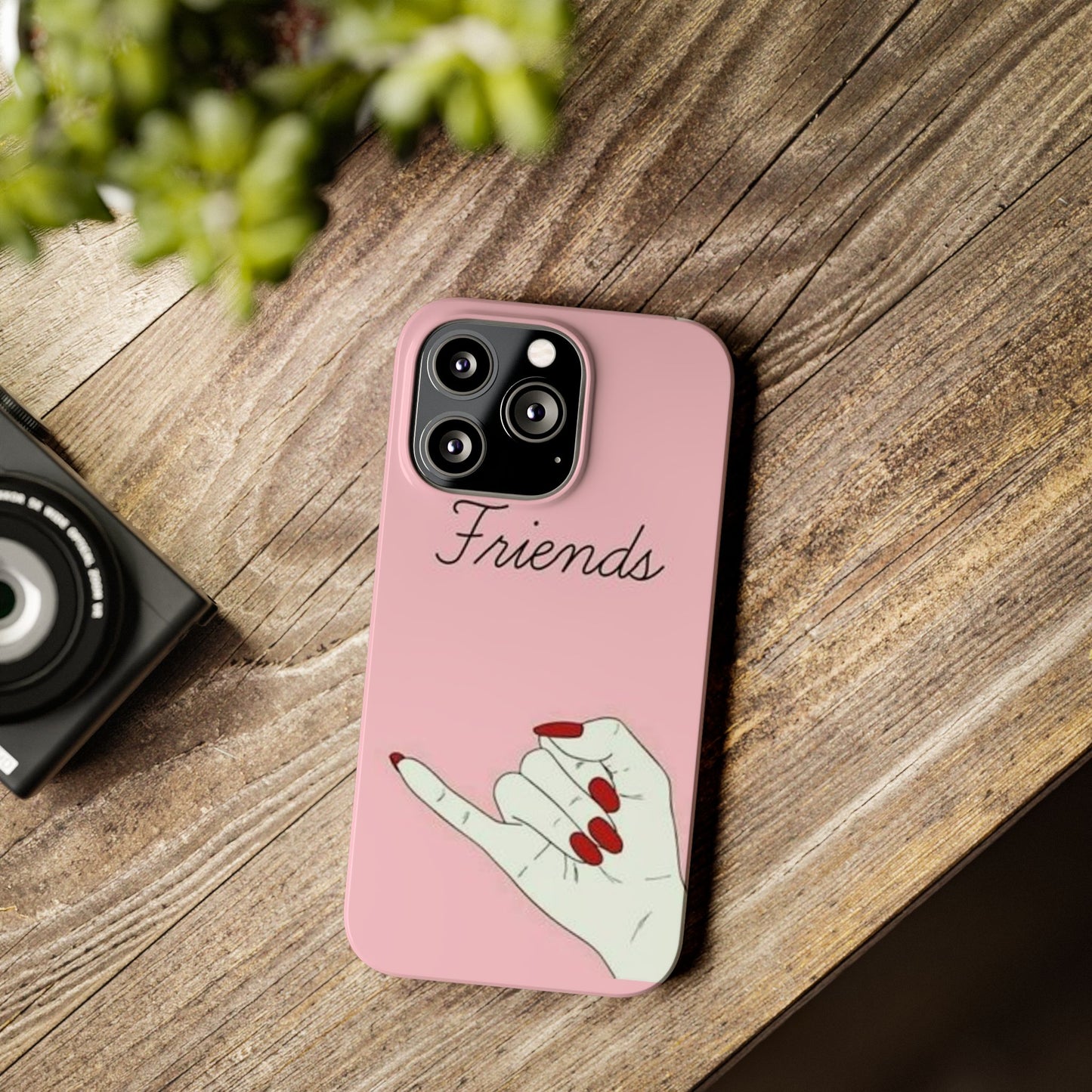 Stylish Slim Phone Case - 'Friends' Design - Perfect Gift for Besties