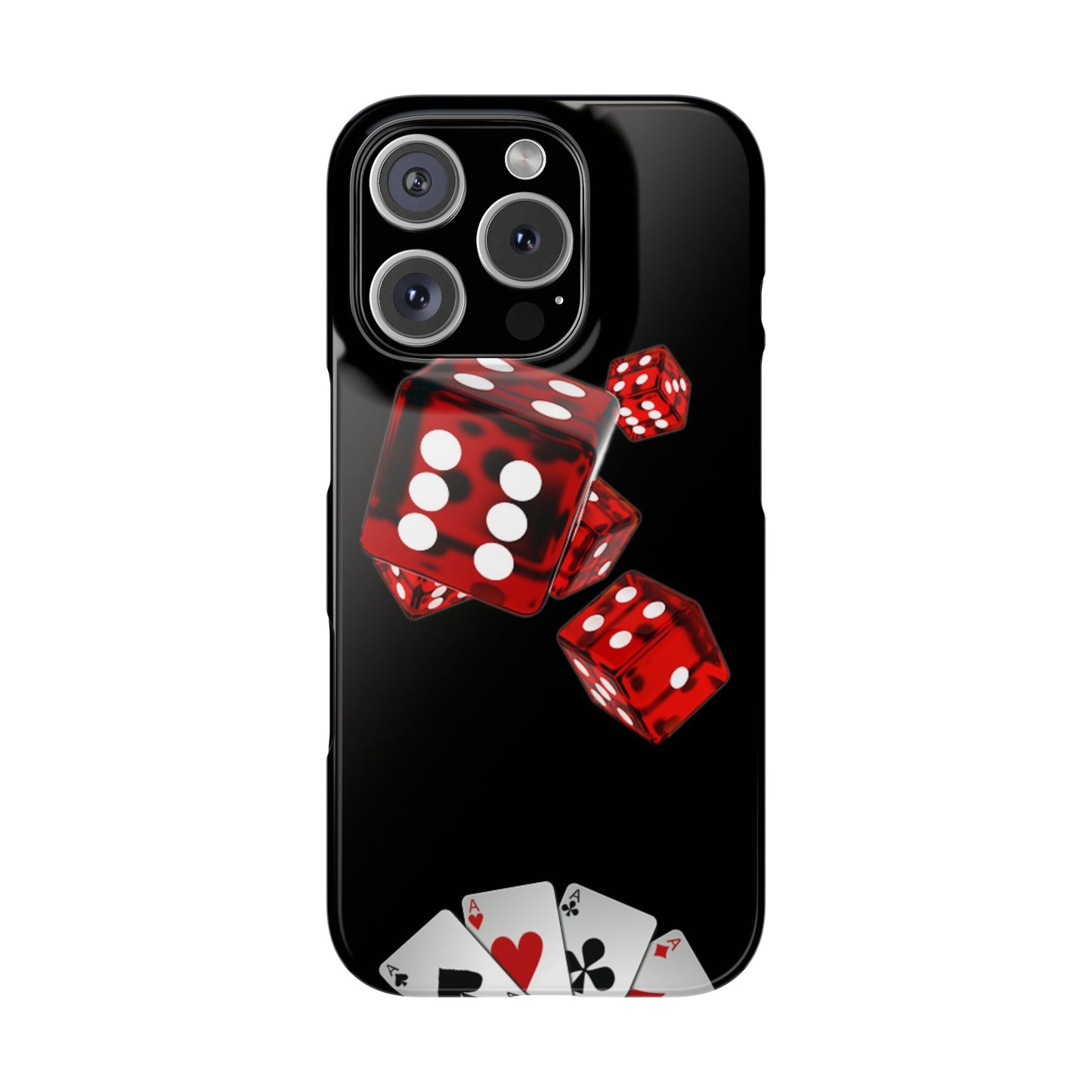 Sleek Casino Dice Slim Phone Case – Perfect for Gamblers and Poker Enthusiasts