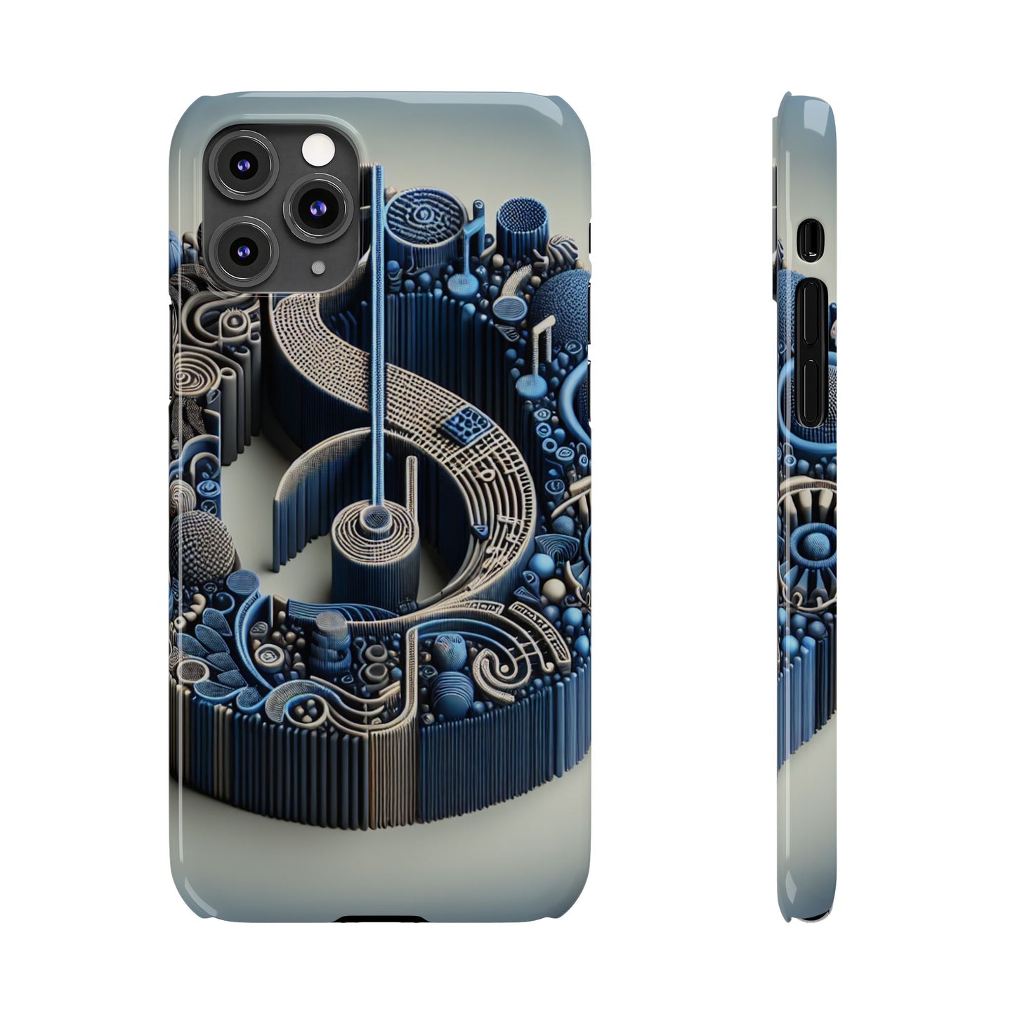 Abstract Musical Note Slim Phone Case - Modern Design for Music Lovers