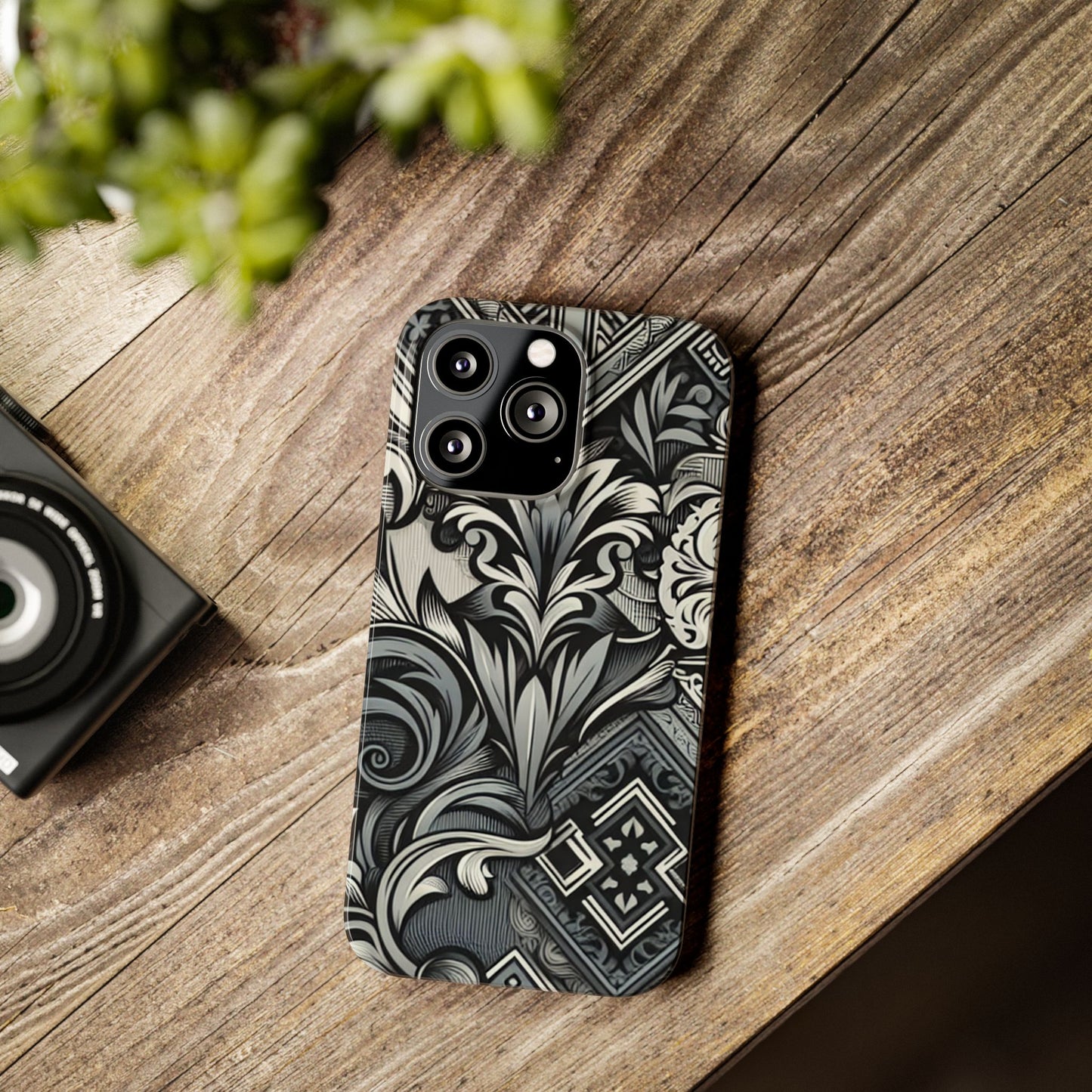 Elegant Floral Slim Phone Case - Stylish Protection for Modern Aesthetics