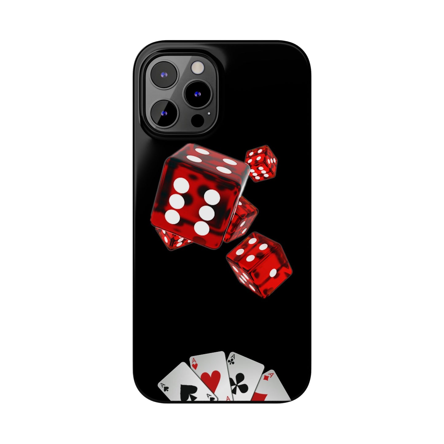 Sleek Casino Dice Slim Phone Case – Perfect for Gamblers and Poker Enthusiasts