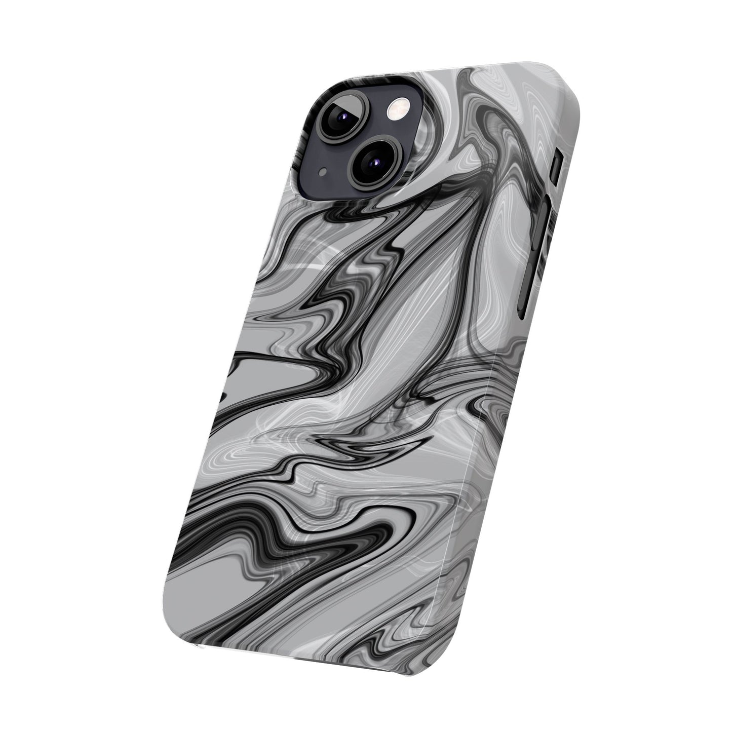 Stylish Black and Gray Abstract Slim Phone Case