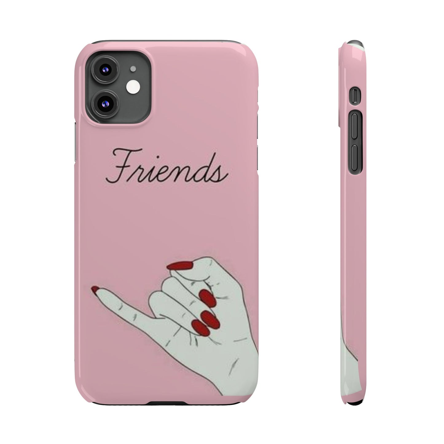 Stylish Slim Phone Case - 'Friends' Design - Perfect Gift for Besties