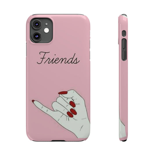 Stylish Slim Phone Case - 'Friends' Design - Perfect Gift for Besties