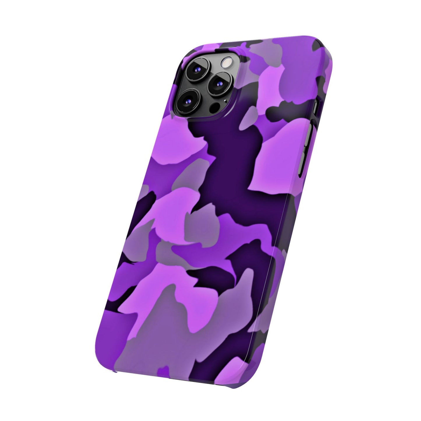 Colorful Purple Abstract Slim Phone Case - Stylish Mobile Accessory for Trendsetters