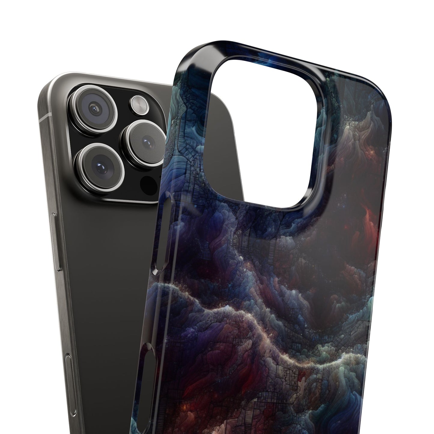 Cosmic Swirl Slim Phone Case - Protect Your Device in Style