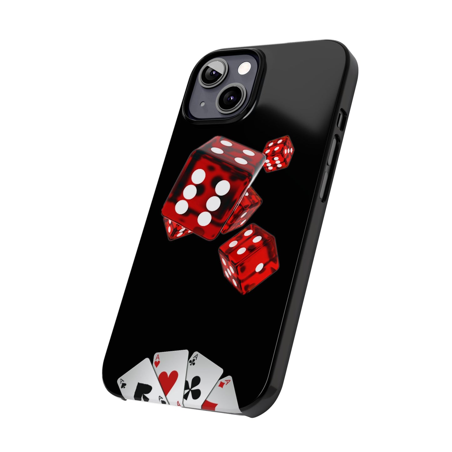 Sleek Casino Dice Slim Phone Case – Perfect for Gamblers and Poker Enthusiasts