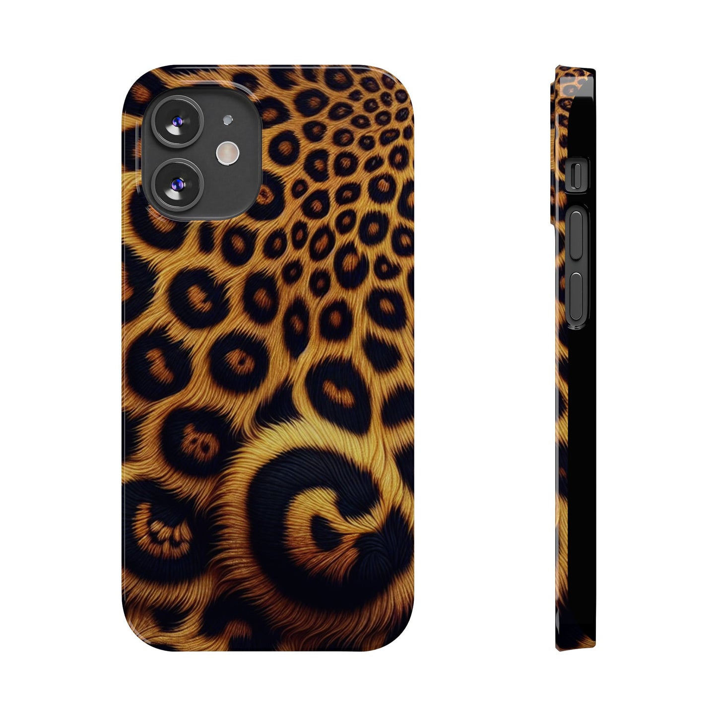 "New" Leopard Print Slim Phone Case - Trendy Animal Design