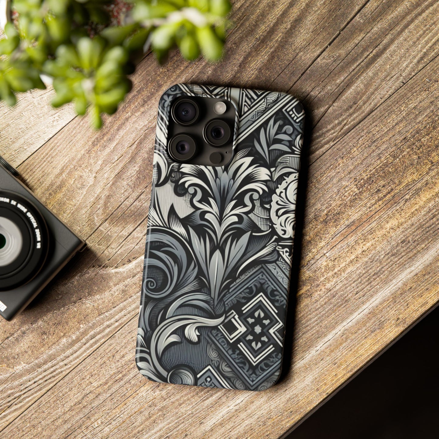 Elegant Floral Slim Phone Case - Stylish Protection for Modern Aesthetics