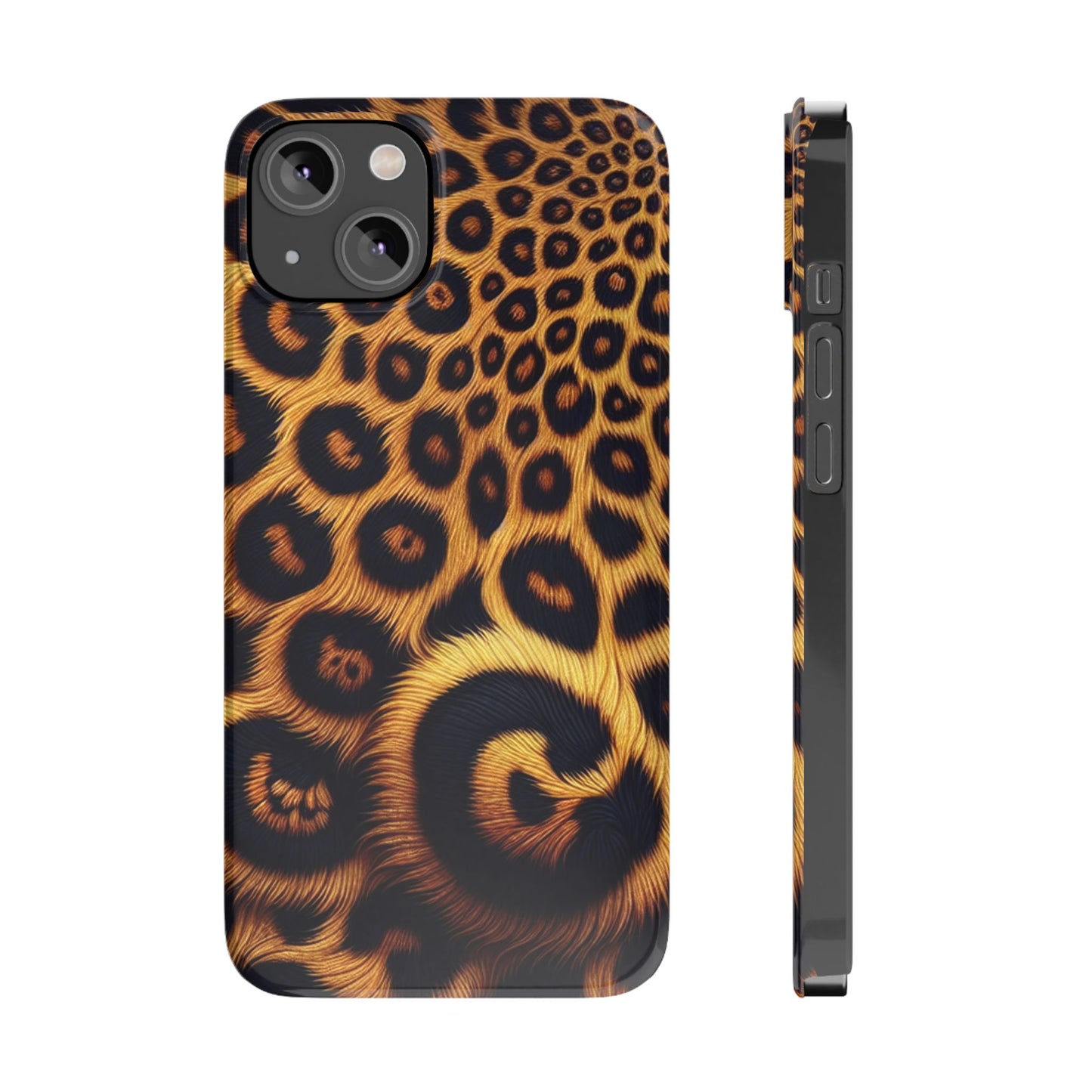 "New" Leopard Print Slim Phone Case - Trendy Animal Design