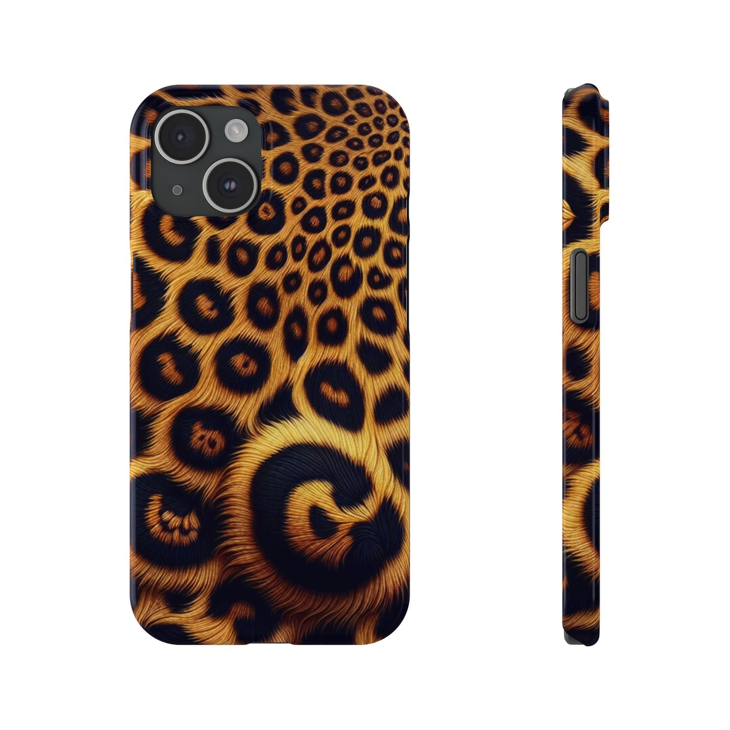 "New" Leopard Print Slim Phone Case - Trendy Animal Design