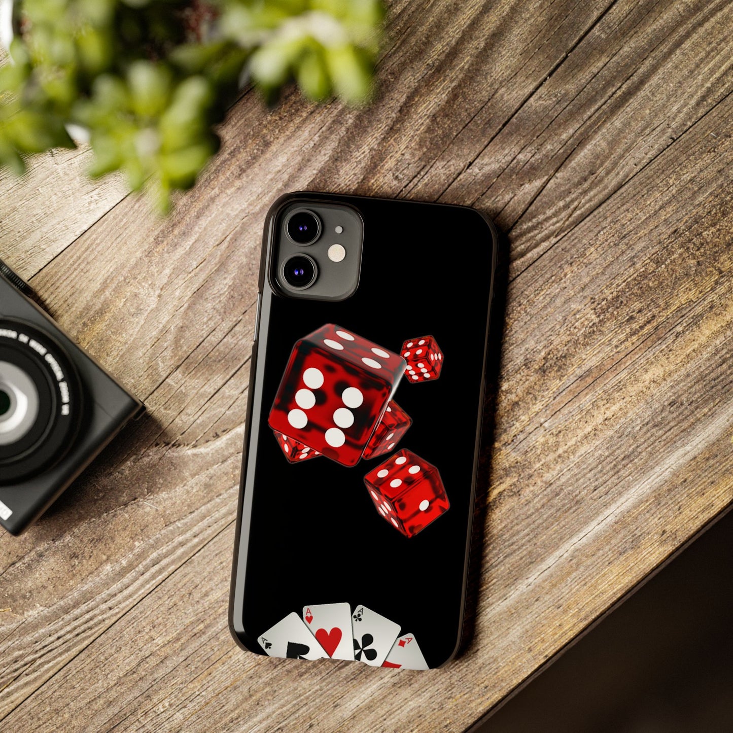 Sleek Casino Dice Slim Phone Case – Perfect for Gamblers and Poker Enthusiasts