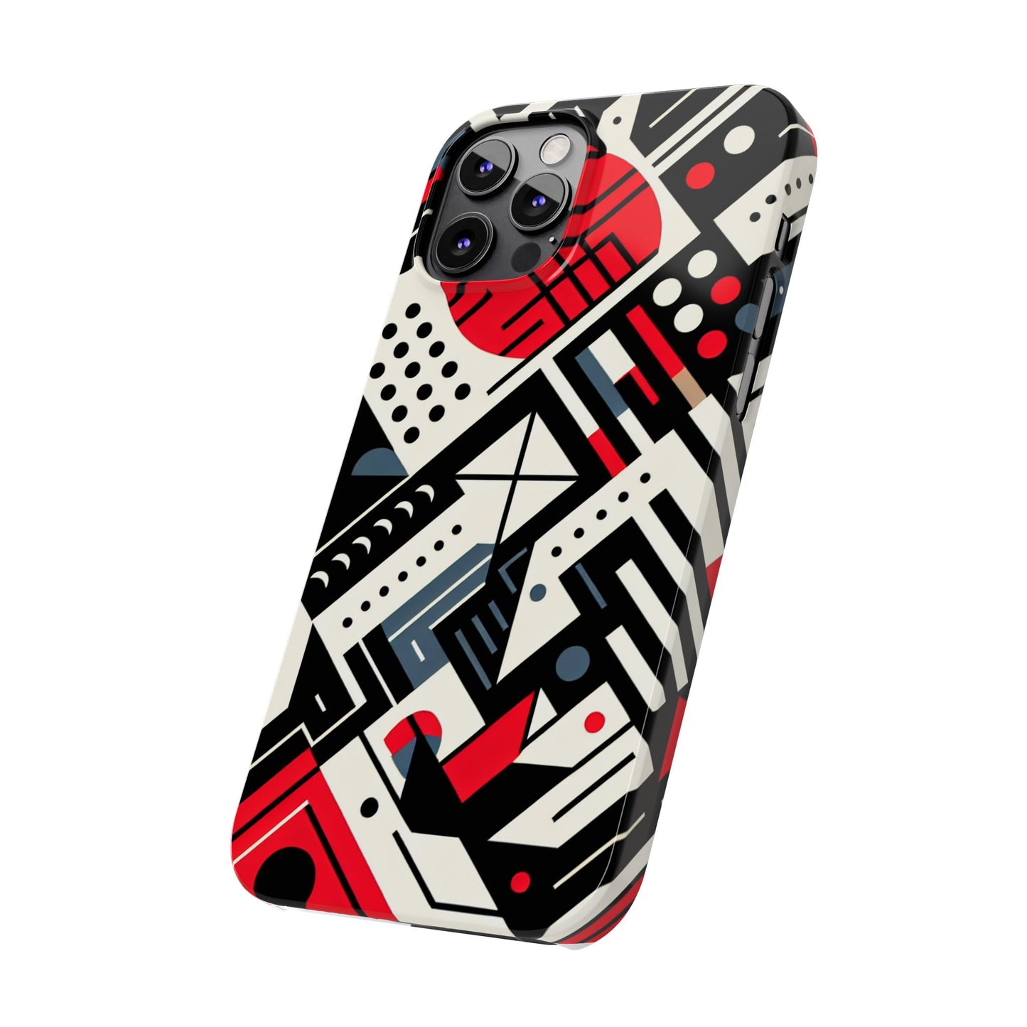 Geometric Abstract Slim Phone Case - Modern Design for Trendsetters