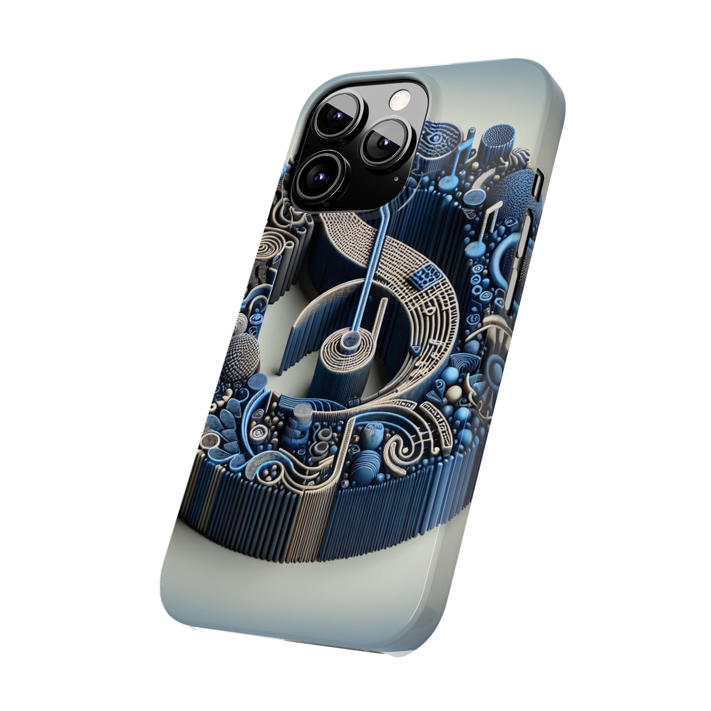 Abstract Musical Note Slim Phone Case - Modern Design for Music Lovers