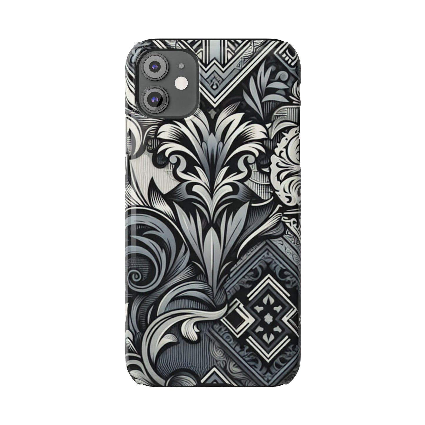 Elegant Floral Slim Phone Case - Stylish Protection for Modern Aesthetics