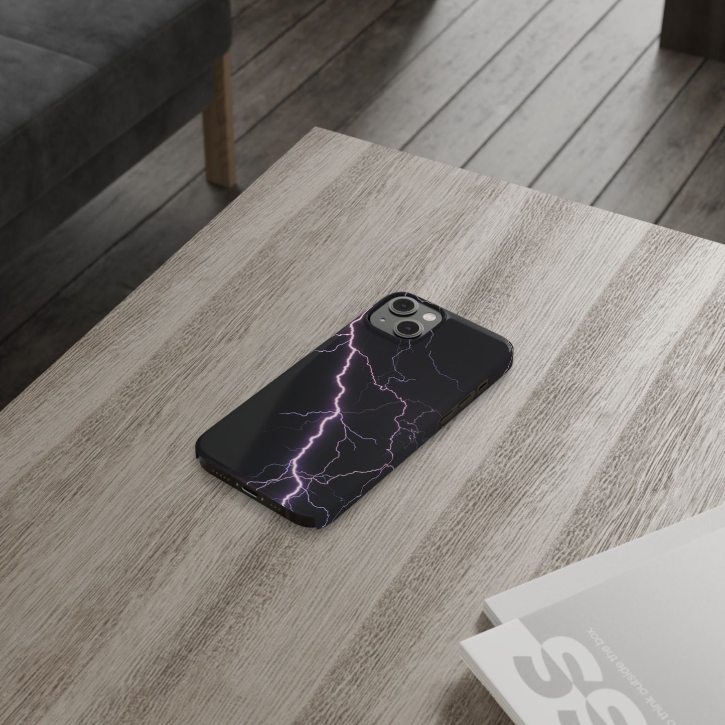 Lightning Bolt Slim Phone Case - Edgy, Stylish Protection for Your Device