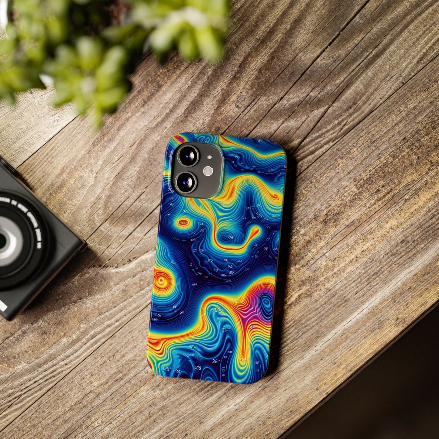 Thermal islands Phone Case - Colorful Geometric Design for Art Lovers