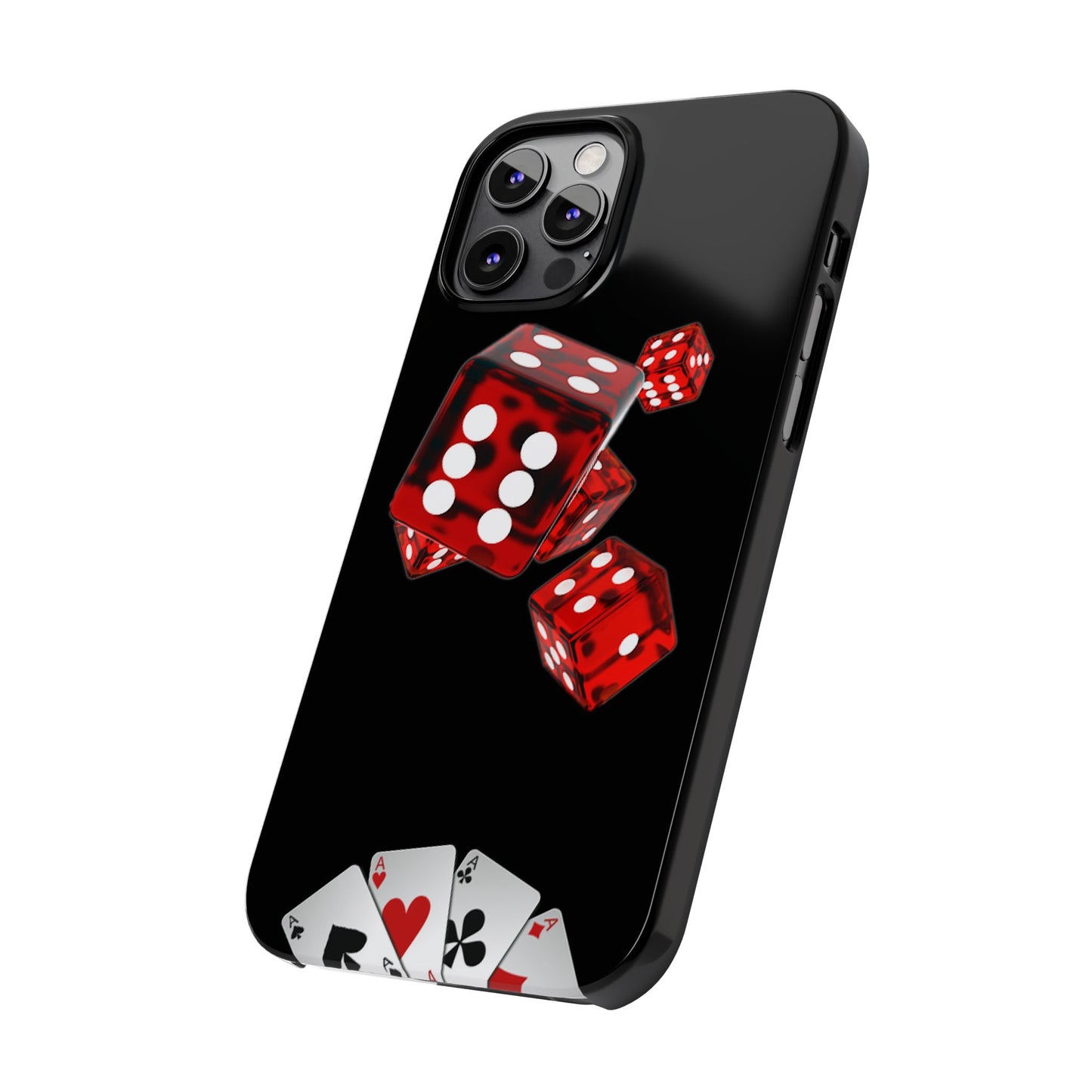 Sleek Casino Dice Slim Phone Case – Perfect for Gamblers and Poker Enthusiasts