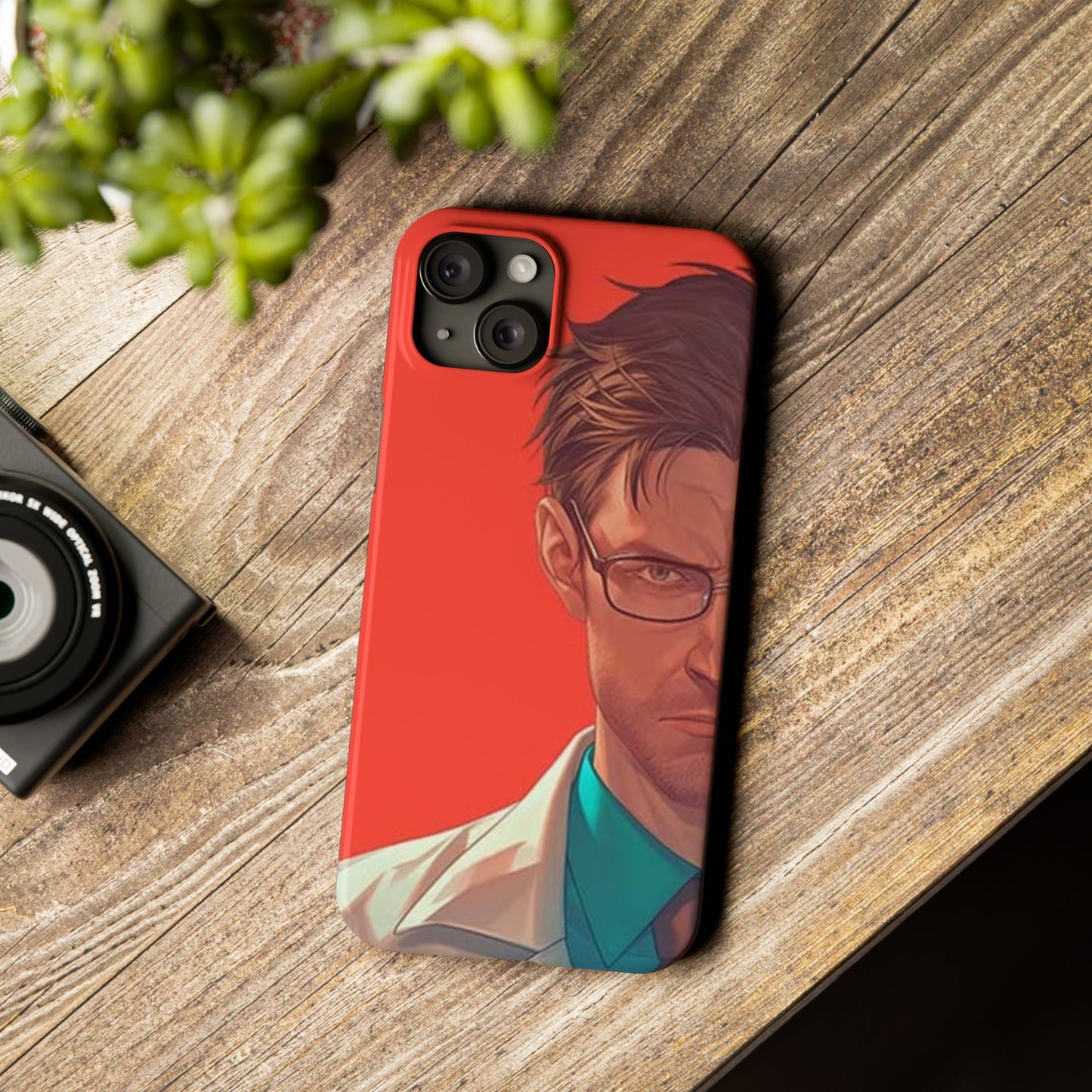 Stylish Slim Phone Case featuring Bold Artistic Design