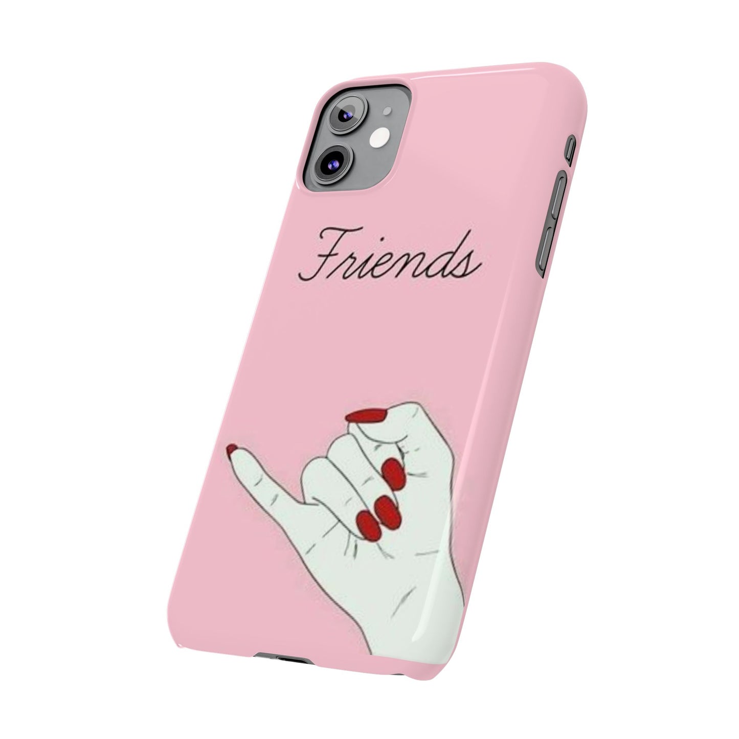 Stylish Slim Phone Case - 'Friends' Design - Perfect Gift for Besties