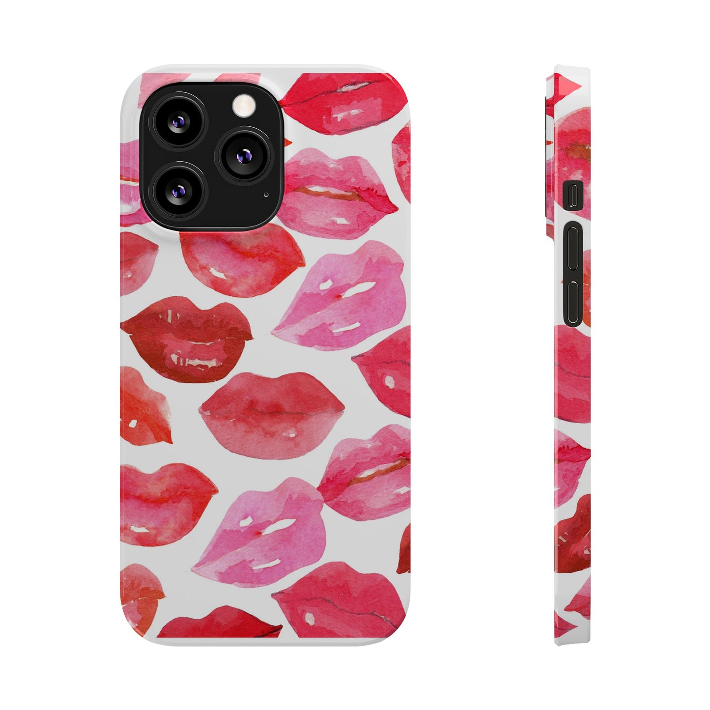 Romantic Kiss Lip Design Slim Phone Case - Perfect Gift for Valentine's Day